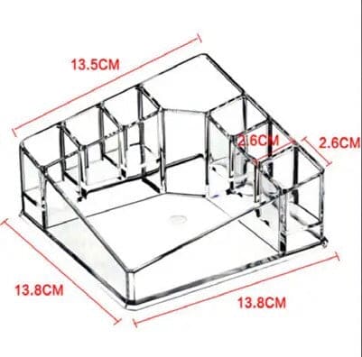 Transparent Triangle Lipstick Case, 8 Grid Acrylic Storage Box, Cosmetic Display Stand, Crystal-like Cosmetic Jewelry Storage Box, Transparent Makeup Storage Box, Eye Shadow Display Stand Holder, Bathroom Skincare Organizer, Desk Cosmetic Shelf Transparent Triangle Lipstick Case, 8 Grid Acrylic Storage Box, Cosmetic Display Stand, Crystal-like Cosmetic Jewelry Storage Box, Transparent Makeup Storage Box, Eye Shadow Display Stand Holder, Bathroom Skincare Organizer, Desk Cosmetic Shelf